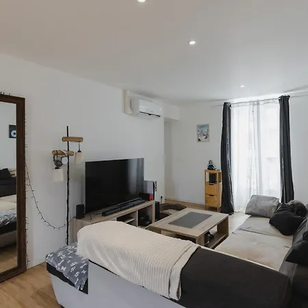 Grand Duplex - Gare & Centre - Climatise 布雷斯地区布尔格